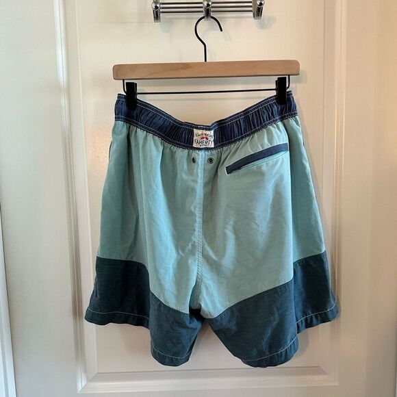 Faherty Color Block Beach Trunk - Picture 5 of 12